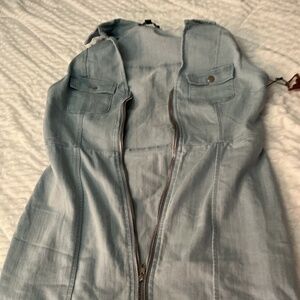 Brand New Denim Dress-zip front